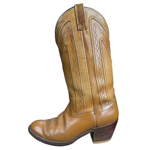 Vintage Acme Men’s Brown Leather Cowboy boots Size US 9 D main image 7